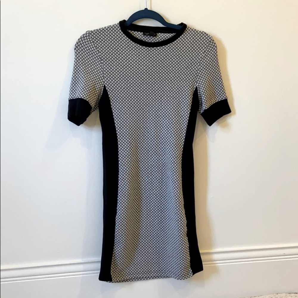 Topshop stretch knit dress with sleeves